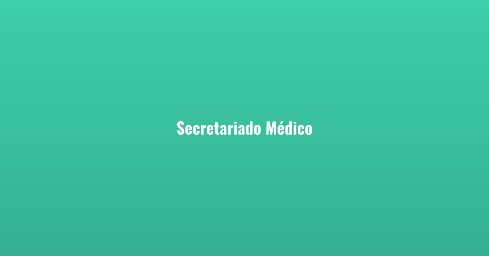 Secretariado Médico
